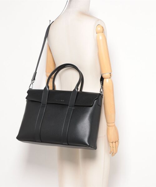 MICHAEL KORS(マイケルコース)の「COOPER ぺブル レザー ブリーフケース(ビジネスバッグ・メンズ・ブラック・FREE)」の2枚目の写真
