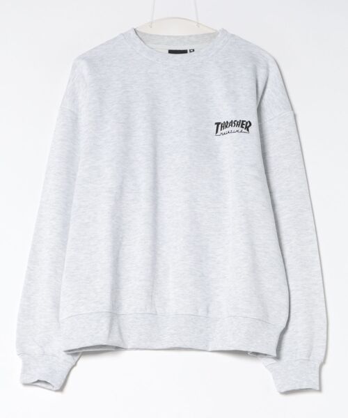 THRASHER(スラッシャー)の「【THRASHER / スラッシャー】マークゴンザレスロゴ刺繍 裏起毛スウェットプルオーバー(スウェット・メンズ・レッド/グレー/ブラック・MEDIUM/LARGE/X-LARGE)」の2枚目の写真