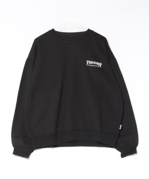 THRASHER(スラッシャー)の「【THRASHER / スラッシャー】マークゴンザレスロゴ刺繍 裏起毛スウェットプルオーバー(スウェット・メンズ・レッド/グレー/ブラック・MEDIUM/LARGE/X-LARGE)」の1枚目の写真