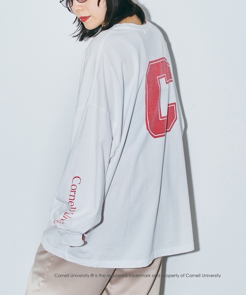 GOOD ROCK SPEED（グッドロックスピード）の「GOOD ROCK SPEED 別注 LONG Tシャツ（Tシャツ/カットソー・レディース・アイボリー・FREE）」の5枚目の写真