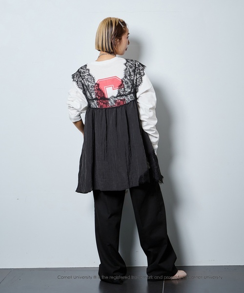 GOOD ROCK SPEED（グッドロックスピード）の「GOOD ROCK SPEED 別注 LONG Tシャツ（Tシャツ/カットソー・レディース・アイボリー・FREE）」の12枚目の写真