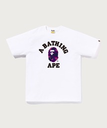 美品✨ A BATHING APE Tシャツ 半袖 白 紫 Lサイズ Y2K A BATHING APE｜ア ベイシング エイプのトップス（ホワイト/白色系