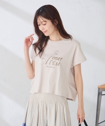 【UVカット/接触冷感】フォルムロゴTシャツ