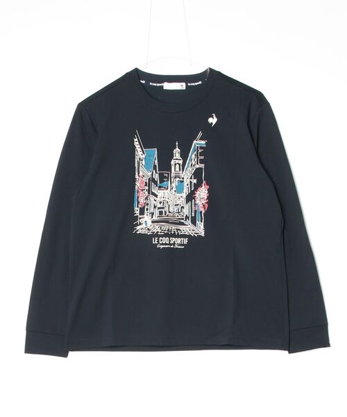 le coq sportif（ルコックスポルティフ）の「サンスクリーン長袖Tシャツ（Tシャツ/カットソー・レディース・ホワイト/ブルー/レッド/ネイビー・L/M/XL/S）」の3枚目の写真