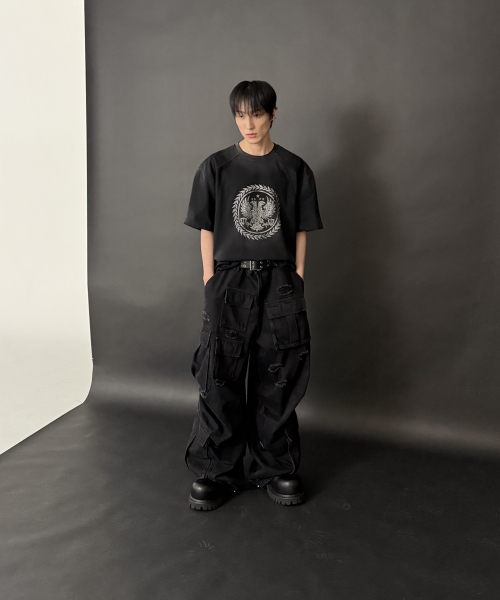 FORCESENSITIVE（フォースセンスティブ）の「[FST] MASSIVE WASHED BLACK CARGO PANTS（その他パンツ・メンズ・その他・1/2）」の3枚目の写真