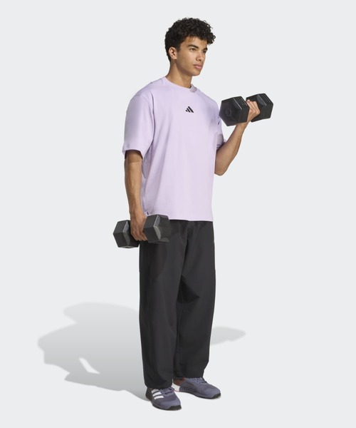 adidas(アディダス)の「パワー オーバーサイズ 半袖Tシャツ / アディダス adidas(Tシャツ/カットソー・メンズ・バイオレット・XX-LARGE/3XL/LARGE/MEDIUM/SMALL/X-LARGE)」の3枚目の写真