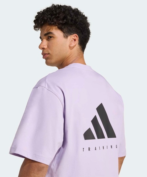 adidas(アディダス)の「パワー オーバーサイズ 半袖Tシャツ / アディダス adidas(Tシャツ/カットソー・メンズ・バイオレット・XX-LARGE/3XL/LARGE/MEDIUM/SMALL/X-LARGE)」の5枚目の写真