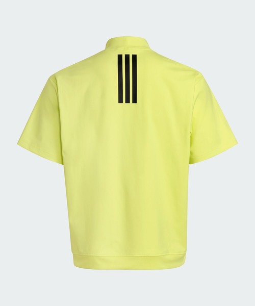 adidas（アディダス）の「モックネック 半袖シャツ【adidas Golf/アディダスゴルフ】（Tシャツ/カットソー・メンズ・イエロー・XX-LARGE/LARGE/MEDIUM/SMALL/X-LARGE）」の2枚目の写真