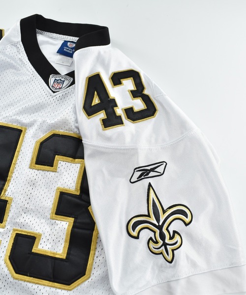 LABORATORY R(ラボラトリーアール)の「【USED】Reebok “NFL New Orleans Saints #43” ゲームシャツ(Tシャツ/カットソー・メンズ・ホワイト・LARGE)」の6枚目の写真