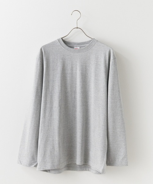 United Athle（ユナイテッドアスレ）の「5.6oz  ロングスリーブTシャツ 長袖無地ロンT（Tシャツ/カットソー・レディース・ミックスグレー/ライトオリーブ・XL/S）」の2枚目の写真