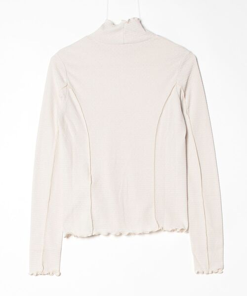 Ray BEAMS(レイビームス)の「メローラインRIB Hi/N(Tシャツ/カットソー・レディース・ダークブラウン/サックスブルー/ホワイト系その他6・ONE SIZE)」の4枚目の写真