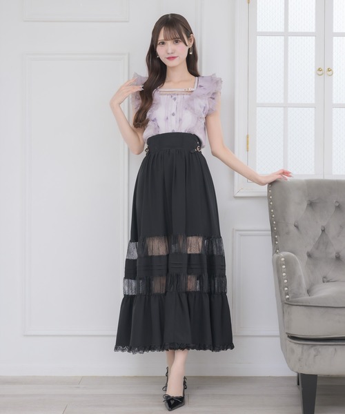 couture BY ROJITA（クチュールバイロジータ）の「クロスベルトフリルショルダーブラウス（シャツ/ブラウス・レディース・パープル/ホワイト/マルチ・FREE）」の17枚目の写真