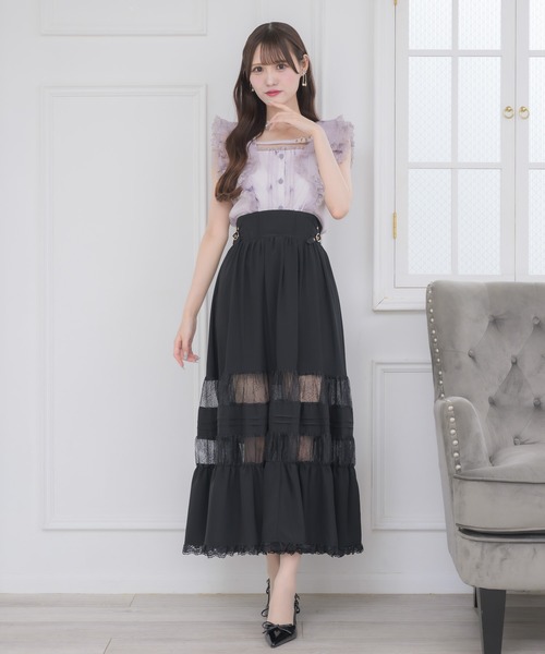 couture BY ROJITA（クチュールバイロジータ）の「クロスベルトフリルショルダーブラウス（シャツ/ブラウス・レディース・パープル/ホワイト/マルチ・FREE）」の18枚目の写真
