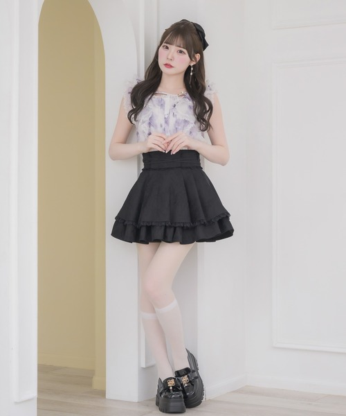couture BY ROJITA（クチュールバイロジータ）の「クロスベルトフリルショルダーブラウス（シャツ/ブラウス・レディース・パープル/ホワイト/マルチ・FREE）」の21枚目の写真
