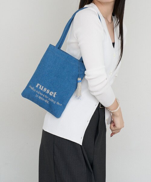 russet(ラシット)の「【インド刺繍】ミニトートバッグ(トートバッグ・レディース・ブラック/ベージュ/サックスブルー・FREE)」の22枚目の写真