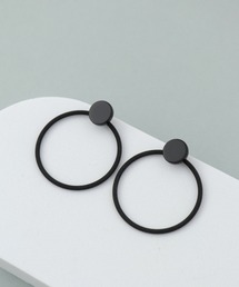 バイカラーリングピアス