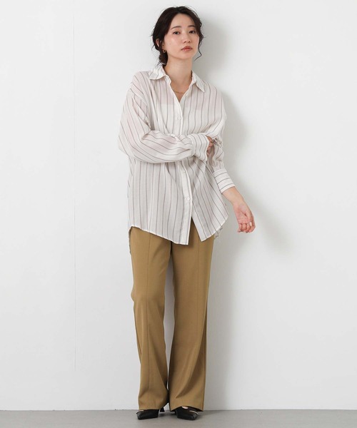 Gready Brilliant(グレディブリリアン)の「多機能セミフレア(その他パンツ・レディース・ブラック/キャメル・36/38)」の6枚目の写真