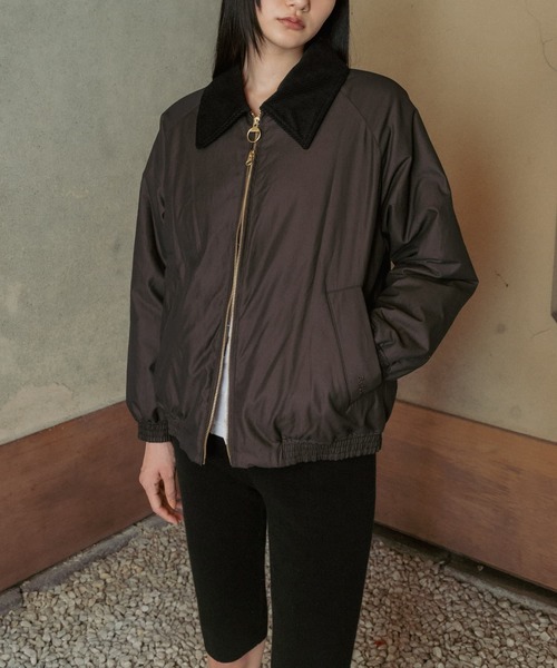 Barbour(バブアー)の「『別注』Barbour / URBAN RESEARCH SHORT JACKET(ダウンジャケット/コート・レディース・ベージュ/ダークブラウン・FREE)」の15枚目の写真