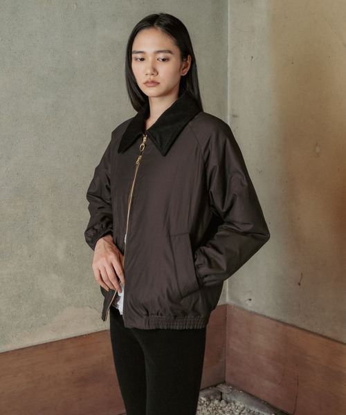Barbour(バブアー)の「『別注』Barbour / URBAN RESEARCH SHORT JACKET(ダウンジャケット/コート・レディース・ベージュ/ダークブラウン・FREE)」の17枚目の写真