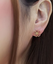 SARINOHANA/フラワーピアス/ステンレス