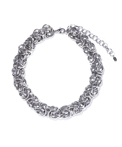IRIS47(イリスフォーセブン)の「【IRIS 47】filigree necklace/フィリグリー ネックレス ボリューム チェーン(ネックレス・レディース・シルバー/ゴールド・FREE)」の2枚目の写真