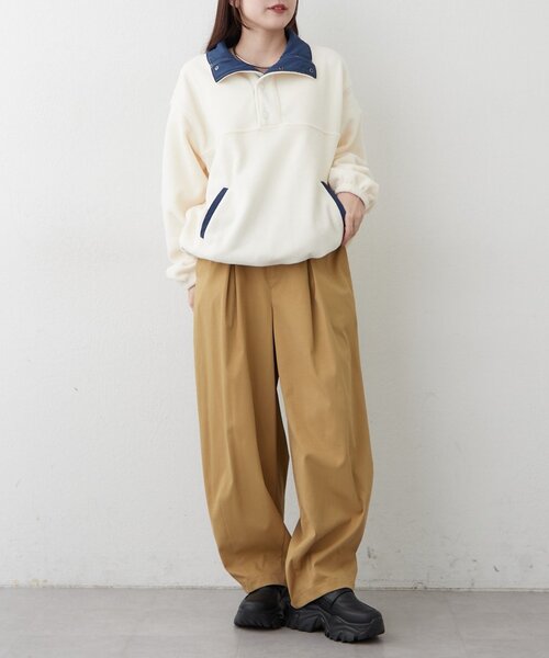 Remind me and forever(リマインドミーアンドフォーエバー)の「タックパンツ(その他パンツ・レディース・ブラウン/ブラック/ベージュ・LARGE/MEDIUM)」の13枚目の写真
