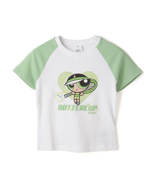 LITTLE UNION（リトルユニオン）の「【PUMA】637469-02 PPG SS TEE REGLAN W（Tシャツ/カットソー・レディース・グリーン・S/M）」の4枚目の写真