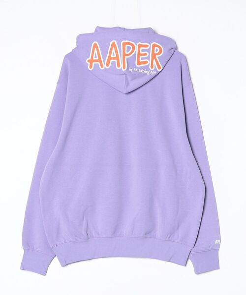 AAPE BY A BATHING APE(エーエイプバイアベイシングエイプ)の「AAPER PULLOVER HOODIE(パーカー・メンズ・ブラック/ライトパープル/ダークグリーン・MEDIUM/SMALL/LARGE/X-LARGE)」の16枚目の写真