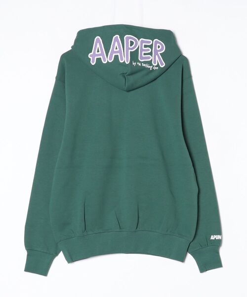 AAPE BY A BATHING APE(エーエイプバイアベイシングエイプ)の「AAPER PULLOVER HOODIE(パーカー・メンズ・ブラック/ライトパープル/ダークグリーン・MEDIUM/SMALL/LARGE/X-LARGE)」の17枚目の写真