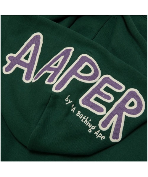 AAPE BY A BATHING APE(エーエイプバイアベイシングエイプ)の「AAPER PULLOVER HOODIE(パーカー・メンズ・ブラック/ライトパープル/ダークグリーン・MEDIUM/SMALL/LARGE/X-LARGE)」の11枚目の写真