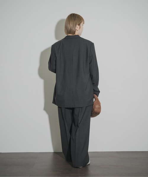 THE GOODLAND MARKET（ザグッドランドマーケット）の「cwtch　2TUCK WOOL SLACKS（その他パンツ・レディース・グレー/チャコールグレー・1/2）」の9枚目の写真