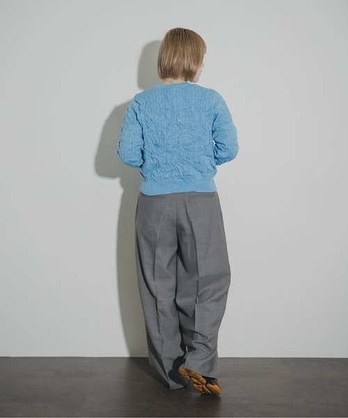 THE GOODLAND MARKET（ザグッドランドマーケット）の「cwtch　2TUCK WOOL SLACKS（その他パンツ・レディース・グレー/チャコールグレー・1/2）」の16枚目の写真