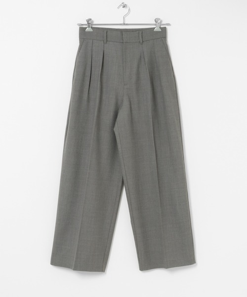 THE GOODLAND MARKET（ザグッドランドマーケット）の「cwtch　2TUCK WOOL SLACKS（その他パンツ・レディース・グレー/チャコールグレー・1/2）」の17枚目の写真