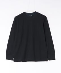 *Tシャツ メンズ 長袖 スロープネック 綿混 リンクス ジャガード