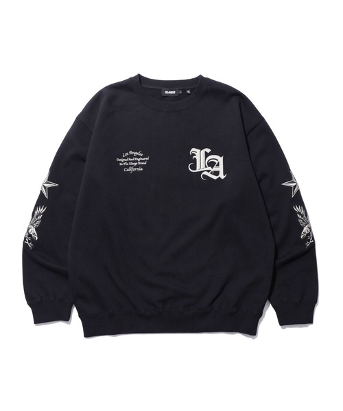XLARGE(エクストララージ)の「VARSITY CREWNECK SWEATSHIRT(スウェット・メンズ・ネイビー/アッシュ/ブラック・S/M/L/XL)」の11枚目の写真