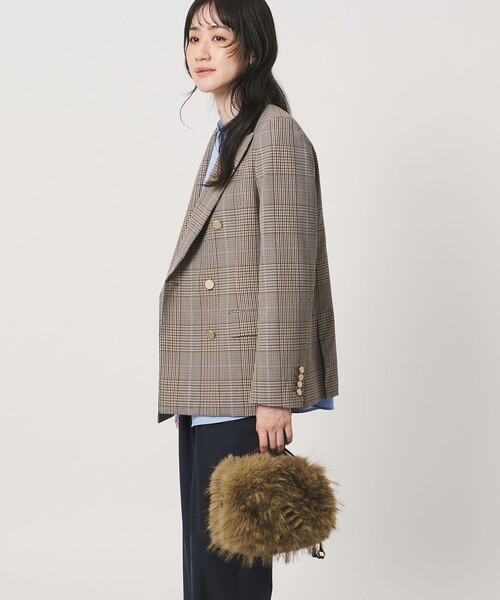 GIANNI CHIARINI(ジャンニ キアリーニ)の「<GIANNI CHIARINI>ALIFA FF S バッグ(ショルダーバッグ・レディース・ナチュラル/ダークブラウン・FREE)」の4枚目の写真