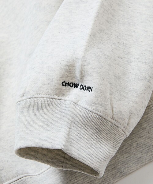 CHOW DOWN（チャウダウン）の「CHOW DOWN/チャウダウン 限定展開 スーパーワイドシルエット ワンポイント刺繍 クルーネック スウェット（スウェット・メンズ・アッシュグレー/ネイビー/スミクロ/グレイッシュベージュ・SMALL/MEDIUM/LARGE）」の8枚目の写真