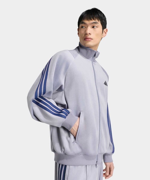 adidas(アディダス)の「スタジアム ルーズフィット ベロア トラックトップ / ジャージ / アディダス adidas(ジャージ・メンズ・ブルー・XX-LARGE/LARGE/MEDIUM/X-LARGE/3XL/SMALL/X-SMALL)」の4枚目の写真