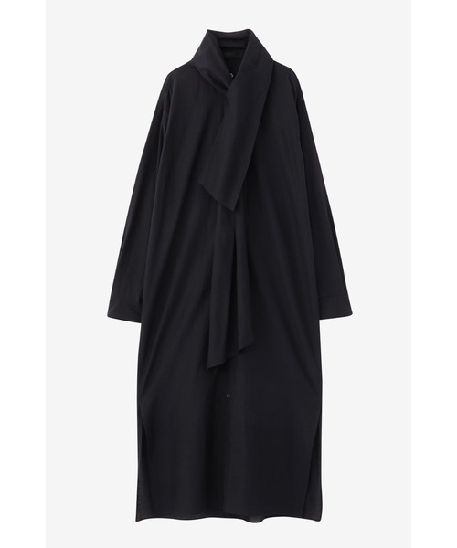 YLEVE(イレーヴ)の「YLEVE / CUPRA COTTON TENCEL LAWN SHIRTS DRESS(ワンピース・レディース・ブラック/ベージュ/ホワイト・1/2)」の4枚目の写真
