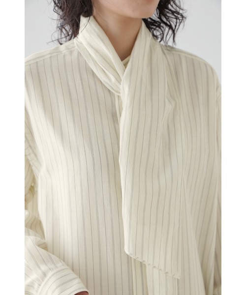 YLEVE(イレーヴ)の「YLEVE / CUPRA COTTON TENCEL LAWN SHIRTS DRESS(ワンピース・レディース・ブラック/ベージュ/ホワイト・1/2)」の14枚目の写真