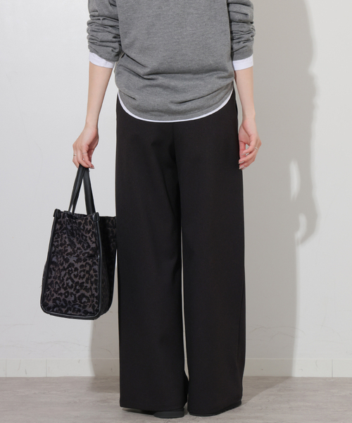 JOURNAL STANDARD relume（ジャーナルスタンダード　レリューム）の「ウォッシャブルサージストレッチタックパンツ（その他パンツ・レディース・ブラウン/チャコールグレー/ブラック・36/38）」の10枚目の写真