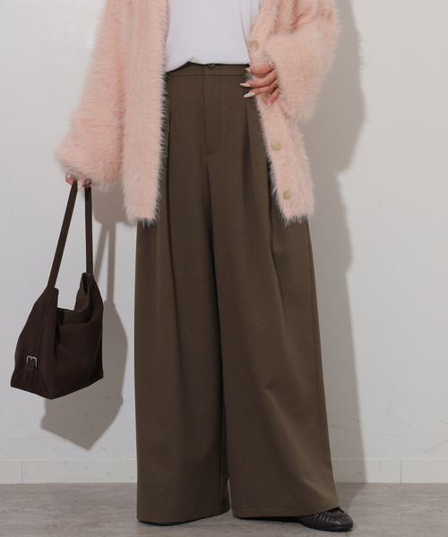 JOURNAL STANDARD relume（ジャーナルスタンダード　レリューム）の「ウォッシャブルサージストレッチタックパンツ（その他パンツ・レディース・ブラウン/チャコールグレー/ブラック・36/38）」の19枚目の写真