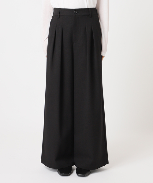 JOURNAL STANDARD relume（ジャーナルスタンダード　レリューム）の「ウォッシャブルサージストレッチタックパンツ（その他パンツ・レディース・ブラウン/チャコールグレー/ブラック・36/38）」の21枚目の写真