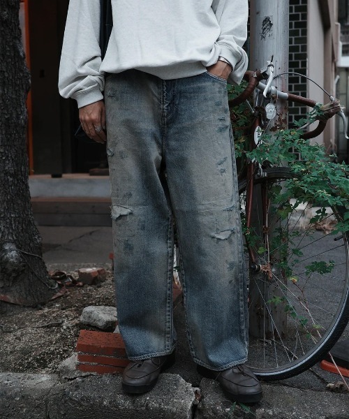 Anachronorm(アナクロノーム)の「【ANACHRONORM】REMAKED WIDE 5P DENIM PANTS(その他パンツ・メンズ・ライトブルー・30/32)」の16枚目の写真