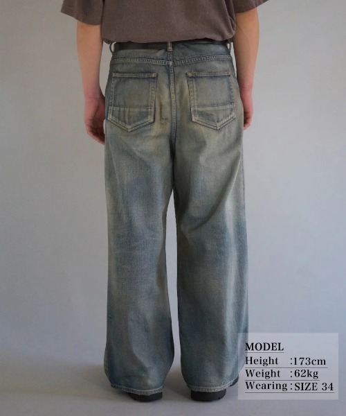 Anachronorm(アナクロノーム)の「【ANACHRONORM】REMAKED WIDE 5P DENIM PANTS(その他パンツ・メンズ・ライトブルー・30/32)」の14枚目の写真