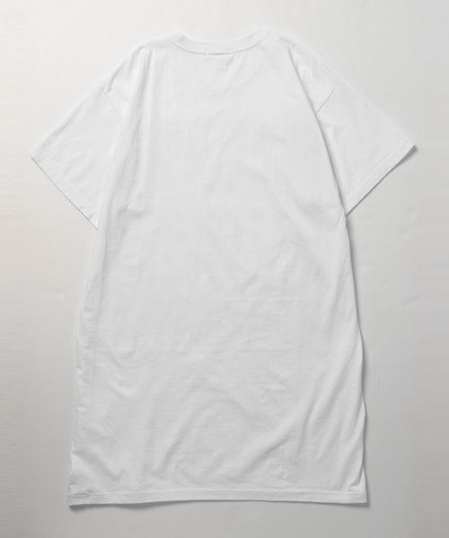 BEAMS BOY（ビームスボーイ）の「【予約】CHED / バンダナ パッチ Tシャツワンピース（ワンピース・レディース・ホワイト/ネイビー・ONE SIZE）」の7枚目の写真