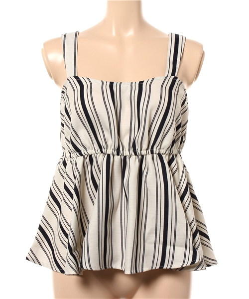 titivate（ティティベイト）の「ｵｰﾊﾞｰｷｬﾐｿｰﾙ（キャミソール・レディース・ホワイト/ホワイト系その他/ブルー系その他/カーキ・M）」の11枚目の写真