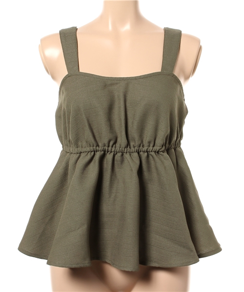 titivate（ティティベイト）の「ｵｰﾊﾞｰｷｬﾐｿｰﾙ（キャミソール・レディース・ホワイト/ホワイト系その他/ブルー系その他/カーキ・M）」の12枚目の写真