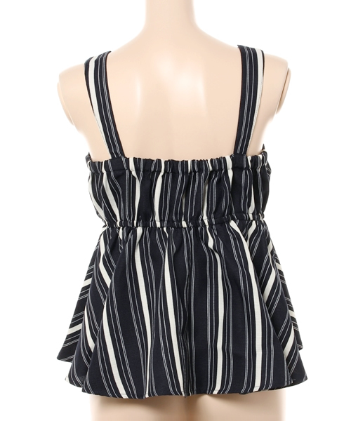 titivate（ティティベイト）の「ｵｰﾊﾞｰｷｬﾐｿｰﾙ（キャミソール・レディース・ホワイト/ホワイト系その他/ブルー系その他/カーキ・M）」の14枚目の写真