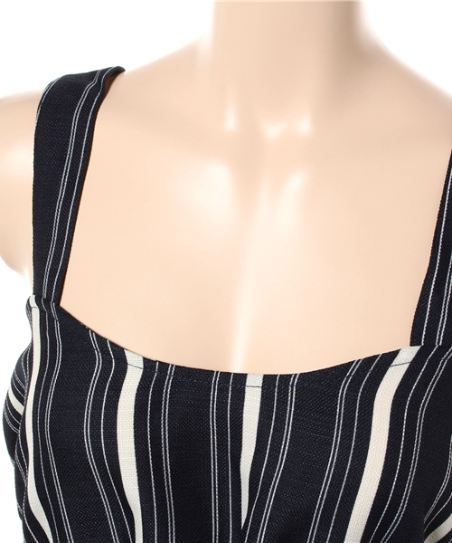 titivate（ティティベイト）の「ｵｰﾊﾞｰｷｬﾐｿｰﾙ（キャミソール・レディース・ホワイト/ホワイト系その他/ブルー系その他/カーキ・M）」の15枚目の写真